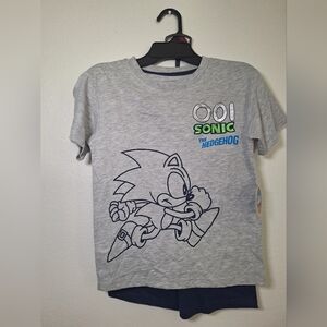 Sonic Boys Tee And Shorts Set Sonic Logo